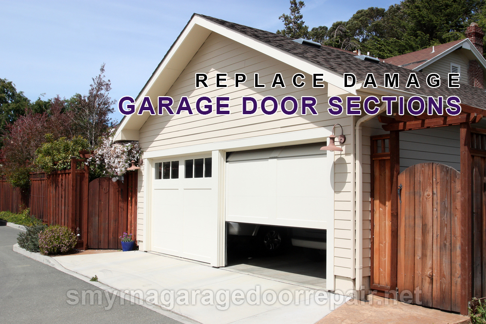 Smyrna Replace Damaged Garage Door Sections